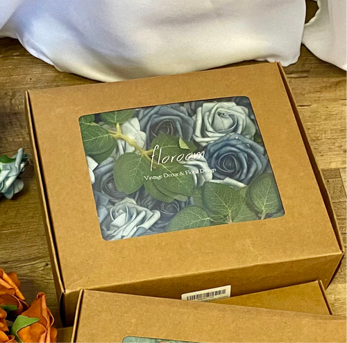 HIPP100-C 50 Dusty Blue Foam Flowers