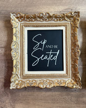 Load image into Gallery viewer, SMEG100-BZ Gold Framed Signage