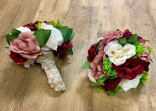 BERK200-G Burgundy & Mauve Bouquet