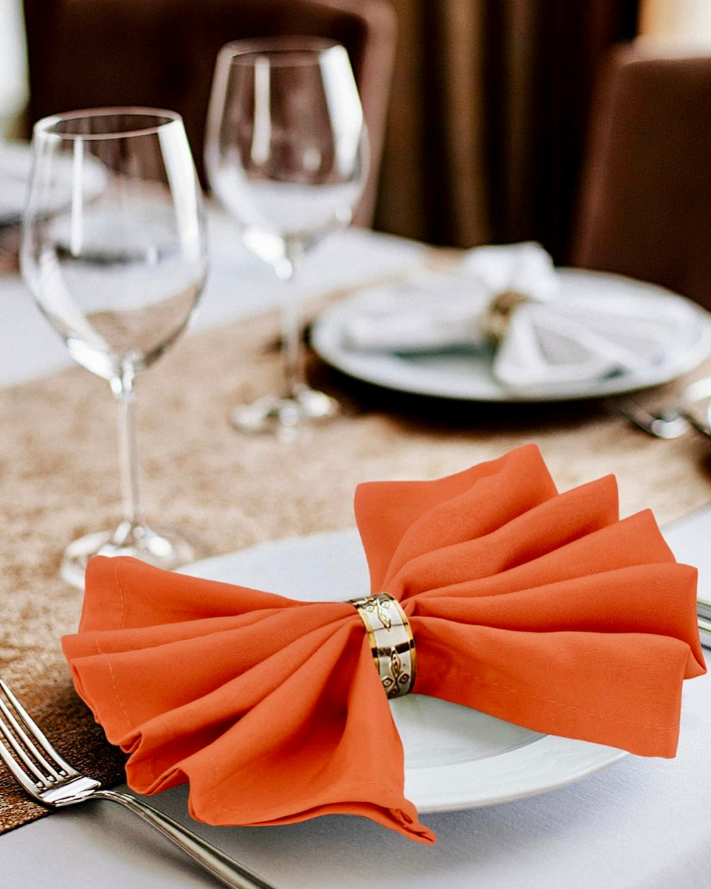 BRAC100-N Orange Cloth Napkins