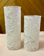 Load image into Gallery viewer, INGR100-C 7.25” Lace Cylinder Vase