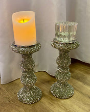 Load image into Gallery viewer, LIVI100-O Rhinestone, Pedestal Candle Holders