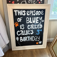 Load image into Gallery viewer, REES100-CD Wooden, White Frame Signage