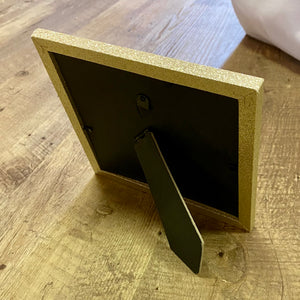 AGAG100-U 4x4” Gold Glittery Frame. New