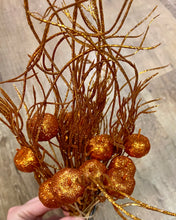 Load image into Gallery viewer, DIEH200-D Orange Glittery Pumpkins &amp; Ting