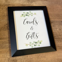 Load image into Gallery viewer, JUBAS-G Framed “Cards &amp; Gifts” Sign