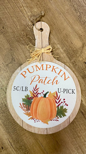 BRAC100-I Fall “Pumpkin Patch” Sign