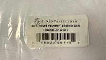 Load image into Gallery viewer, SMEG100-EA 120” White, Round Tablecloth