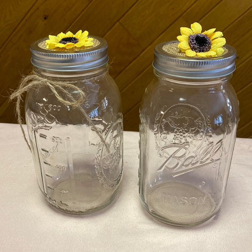 DUMM100-A Sunflower Mason Jars