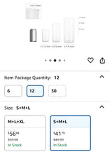 Load image into Gallery viewer, HIPP100-G Set of 3 Stackable Cylinder Vases