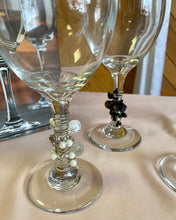 Load image into Gallery viewer, LYNN100-B Beaded Stemware Wine Glass, Set of 4