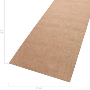 SCHR100-C 50’ Burlap Aisle Runner