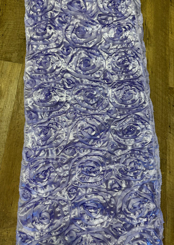BAIL100-I Lavender Rosette Table Runner