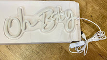 Load image into Gallery viewer, BRAC100-G White “Oh Baby” LED Sign