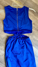 Load image into Gallery viewer, LYNN100-N Royal Blue, Cutout Dress. Size Small