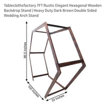 Load image into Gallery viewer, Wooden Hexagon Arch RENTAL