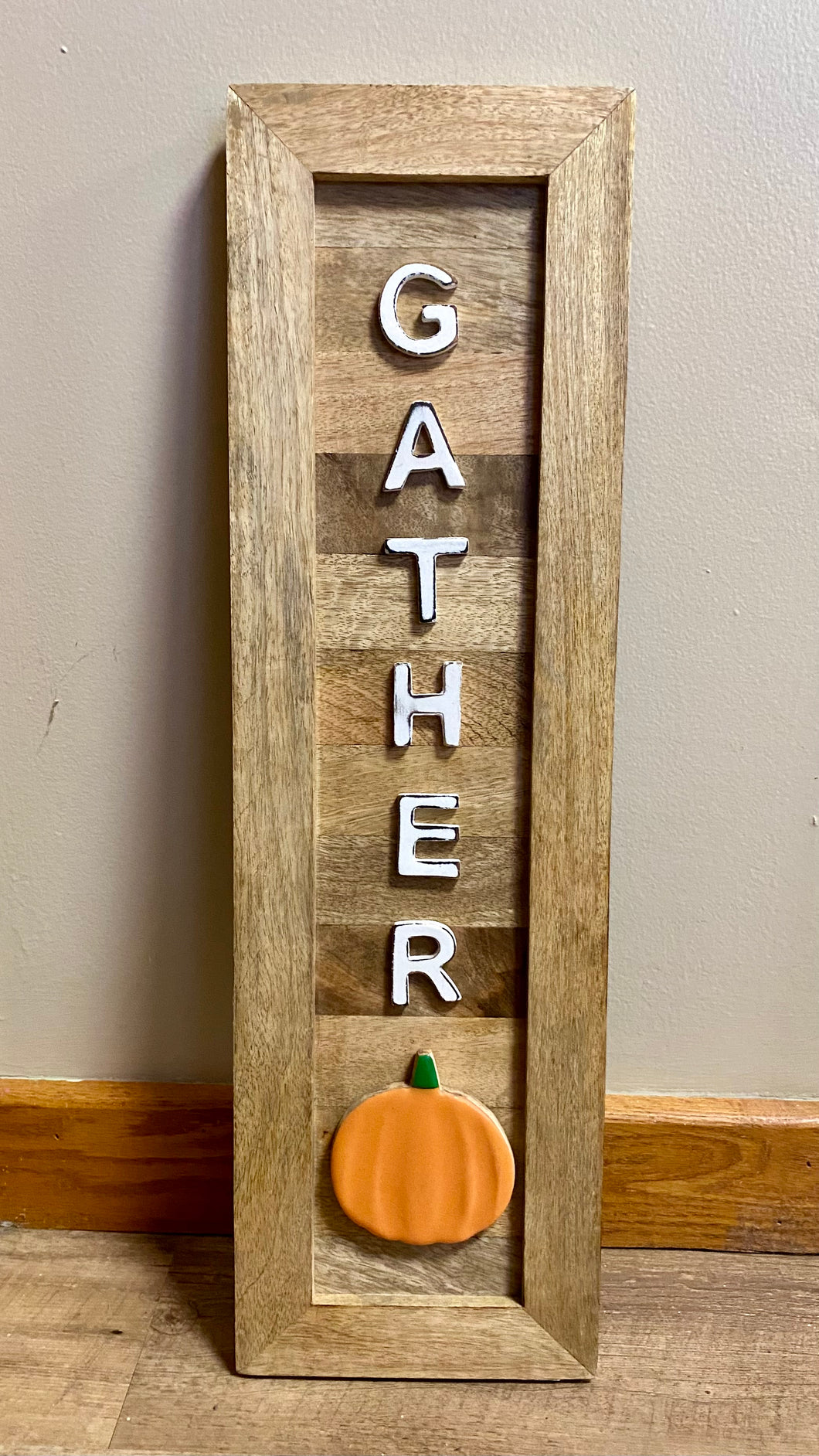 TERC100-D “Gather” Pumpkin Sign