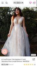 Load image into Gallery viewer, MORR100- NWT Cream Undertone, Tulle Appliqués. Size 2/4