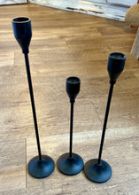 Load image into Gallery viewer, MARDULA-B Black Tapered Candle Holder