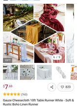 Load image into Gallery viewer, CLOUSER-I 10ft White Cheesecloth