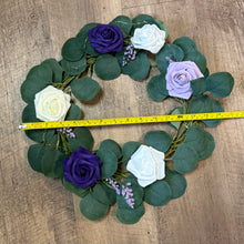 Load image into Gallery viewer, BAIL100-E Light-up Eucalyptus &amp; Purple Floral Ring