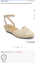 Load image into Gallery viewer, LYNN100-CH Wicker Sandal, Strappy Wedge. Size 8