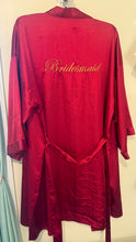 Load image into Gallery viewer, BAGL100-B Burgundy Red “Bridesmaid” Robe