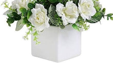 Load image into Gallery viewer, BENN100-X White Ceramic, Square Vase