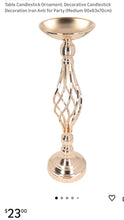 Load image into Gallery viewer, REES100-R Rose Gold Floral/Candle Holder