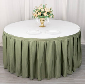 BOOZ100-F 21’ Sage Green Table Skirt