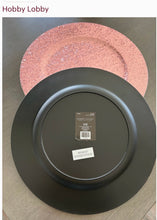 Load image into Gallery viewer, THOMPSON-C Rose Gold Glittery Charger Plates