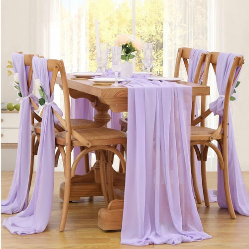 BAIL100-G 10ft Lavender Purple Table Runner or Draping Material
