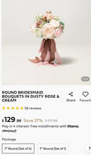 Load image into Gallery viewer, REES100-P Blush &amp; Dusty Rose Bridesmaid Bouquet
