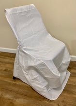 Load image into Gallery viewer, PRIC100- White Banquet Chair Covers