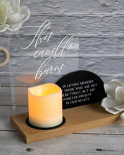 Load image into Gallery viewer, SMEG100-CQ “This Candle Burns In Loving Memory…” Sign