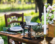 Load image into Gallery viewer, REES100-BR Black Wood Table # 1-19