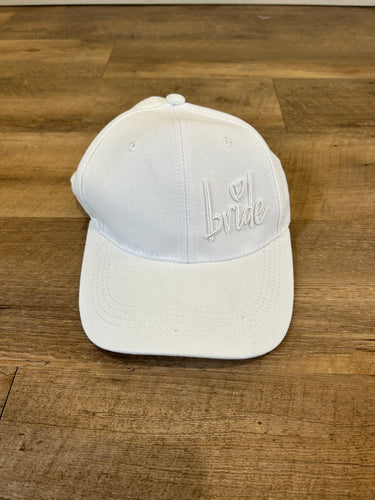 LOVE100-S White “Bride” Baseball Hat