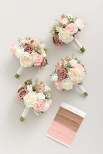 Load image into Gallery viewer, REES100-P Blush &amp; Dusty Rose Bridesmaid Bouquet