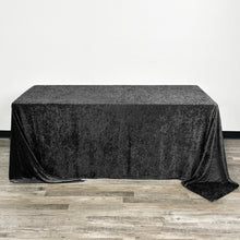 Load image into Gallery viewer, REES100-BD Black Velvet Rectangular Tablecloth