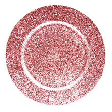 Load image into Gallery viewer, THOMPSON-C Rose Gold Glittery Charger Plates