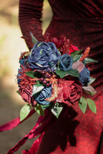 Load image into Gallery viewer, MCNE100-A Navy Blue &amp; Burgundy Bouquet