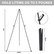 Load image into Gallery viewer, SMEG100-DB Black Folding, Floor Easel