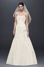 Load image into Gallery viewer, LUND100-B Strapless, Ivory Lace Gown. Size 10