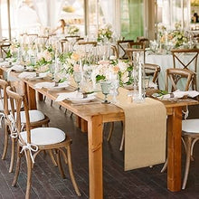 Load image into Gallery viewer, REES100-DM 9ft Burlap Table Runner