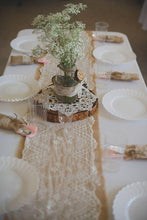 Load image into Gallery viewer, REES100-DM 9ft Burlap Table Runner