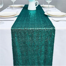 Load image into Gallery viewer, REES100-CX Teal, Sequins Table Runner