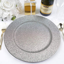 Load image into Gallery viewer, PACIFICO-B Silver Glitter Charger Plate