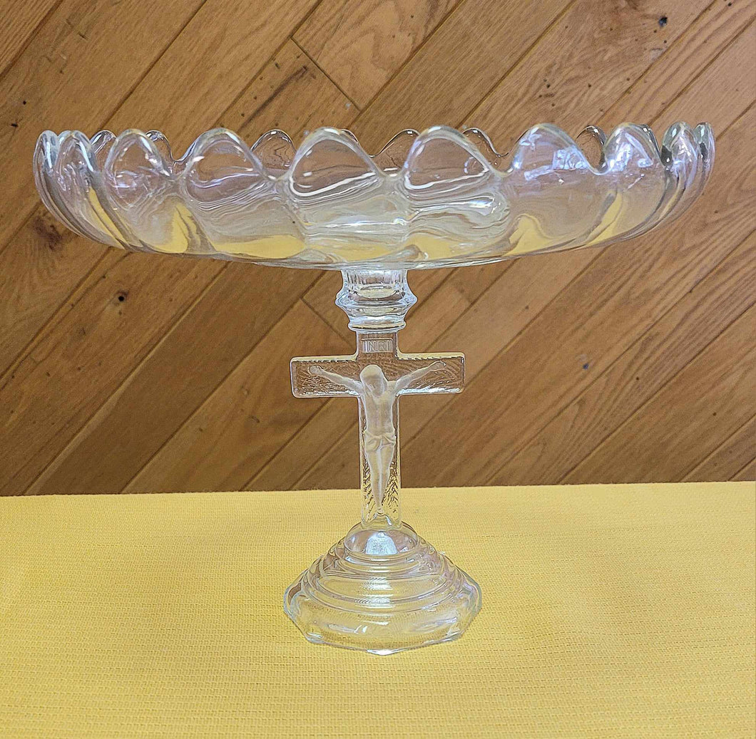 SMEG100-CE Glass Cross Cake Stand