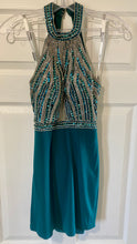 Load image into Gallery viewer, CASS100-B Teal Gown. Size 0