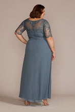 Load image into Gallery viewer, LOOK100- Slate Blue Gown. Size 18W